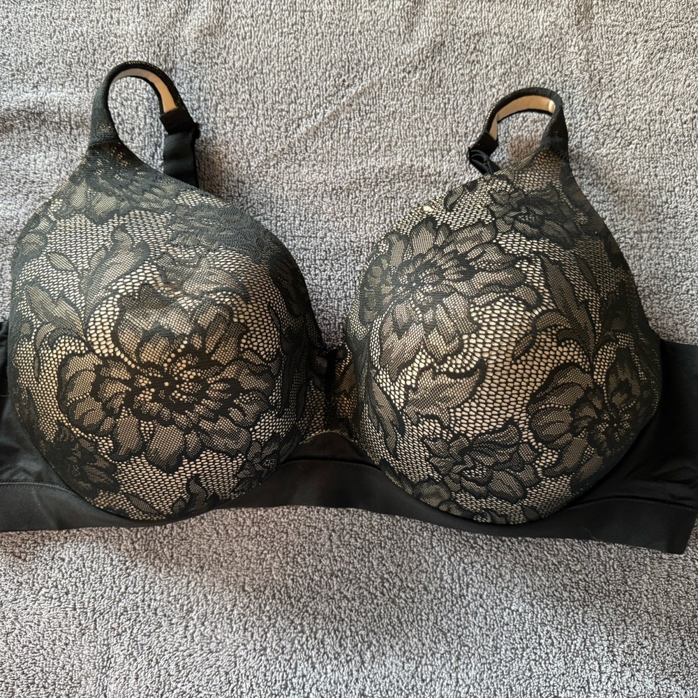 Cacique Black Mesh Bra